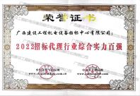 2022招標(biāo)代理行業(yè)綜合實力百強